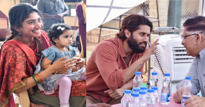 sai-pallavi-with-baby-girl-in-thandel-movie-sets-photos-viral