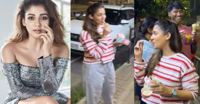 nayanthara-eating-ice-cream-on-road-at-midnight