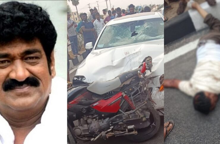 senior-actor-raghu-babu-car-accident-hit-biker-coming-in-wrong-way